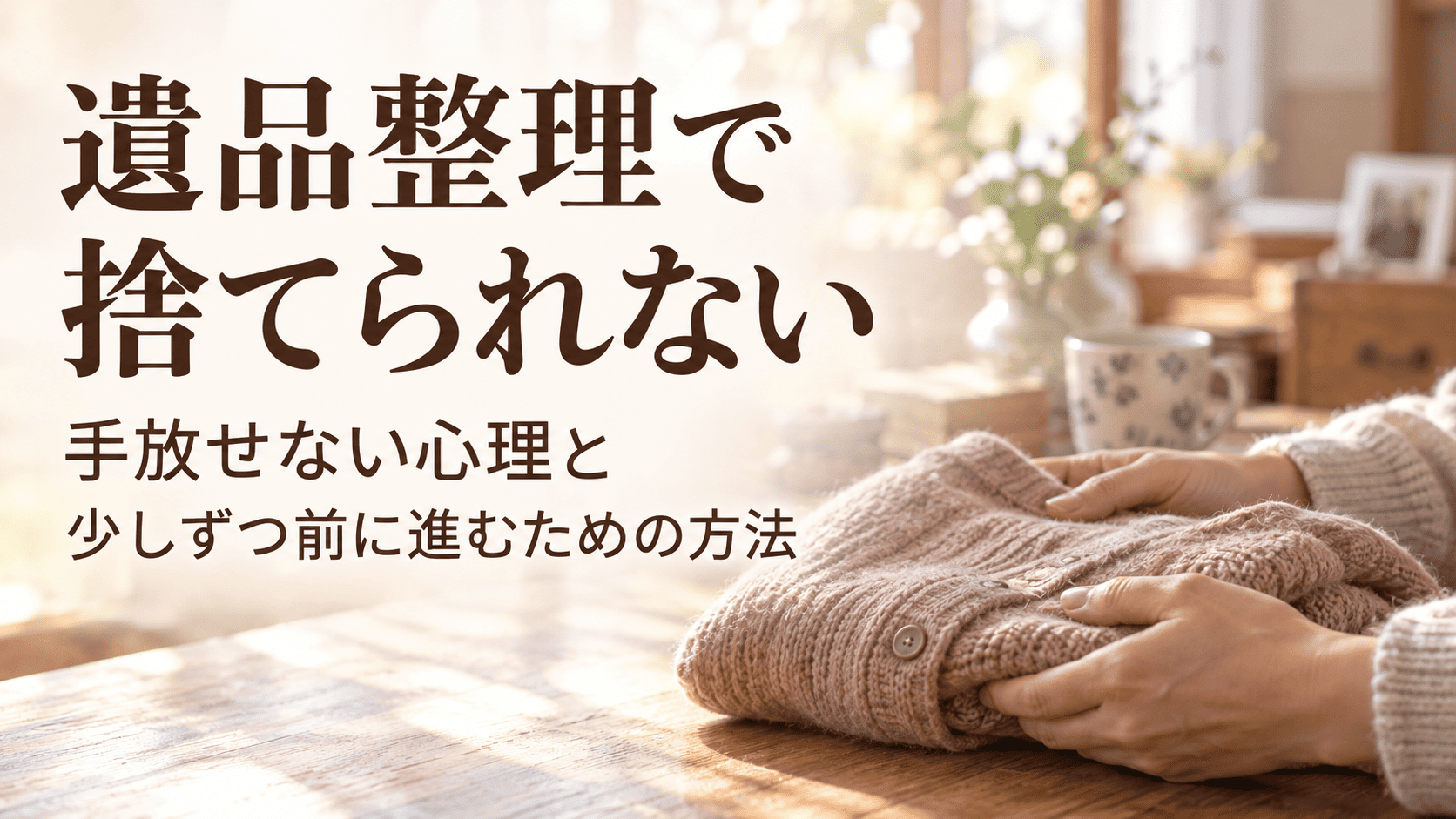 遺品整理で捨てられない｜手放せない心理と少しずつ前に進むための方法